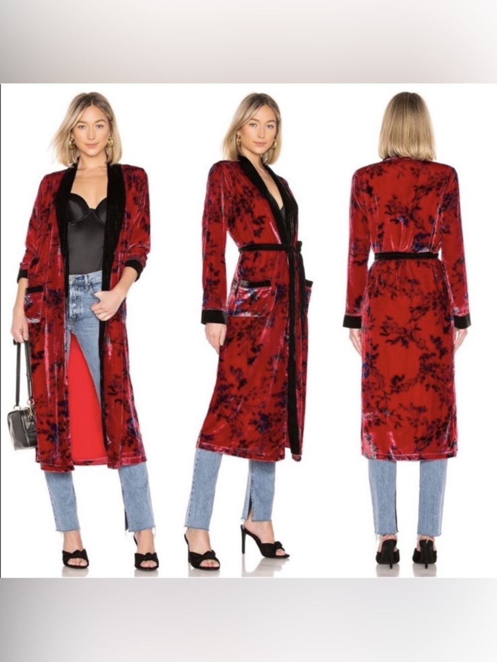 House of Harlow 1960 x Revolve Edwin
Robe in Red Fleur Size Small